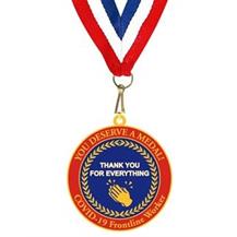 Bespoke Covid-19 Thank You Medal with Ribbon